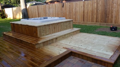 Stained Deck Spa 1 